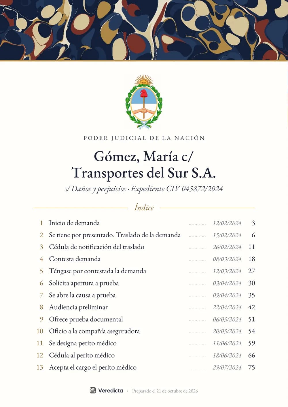 Portada en estilo Guardas.