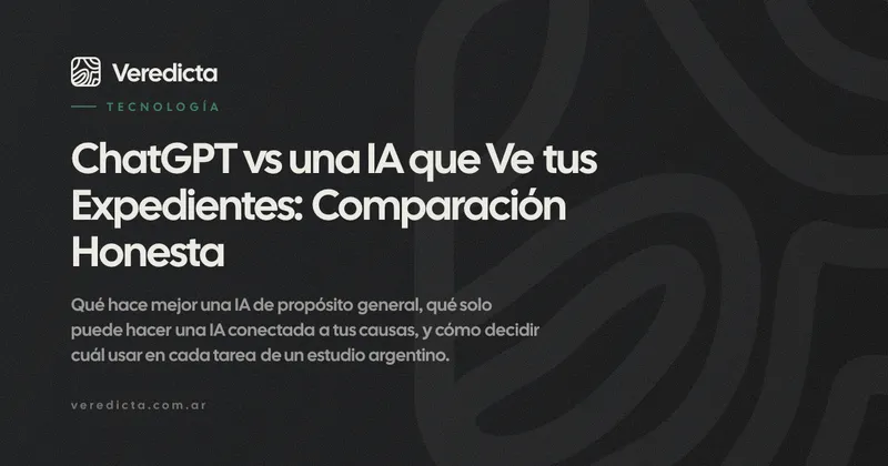 ChatGPT vs una IA que Ve tus Expedientes: Comparación Honesta