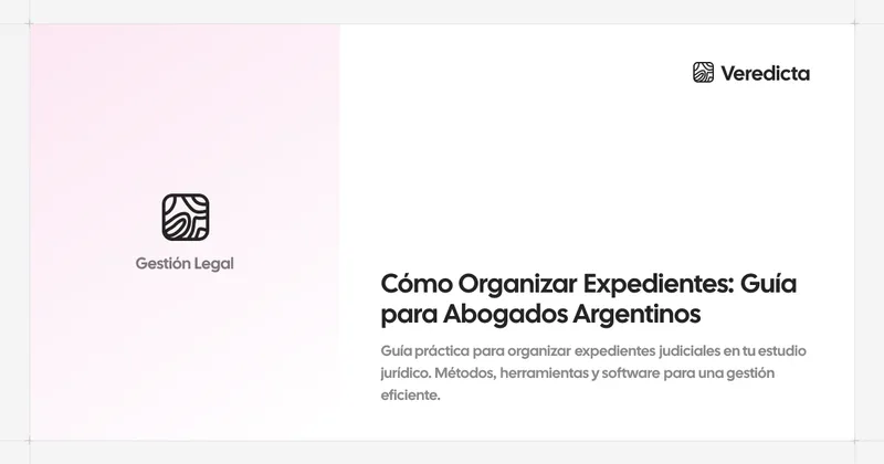 Cómo Organizar Expedientes: Guía para Abogados Argentinos
