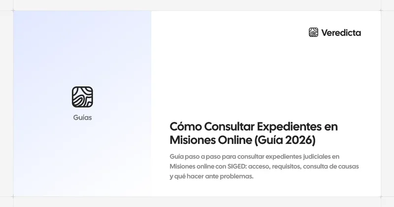 Cómo Consultar Expedientes en Misiones Online (Guía 2026)