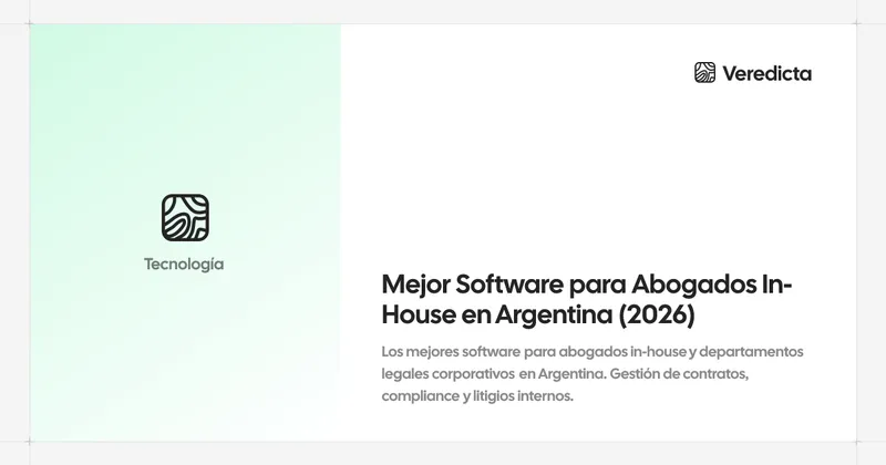 Mejor Software para Abogados In-House en Argentina (2026)