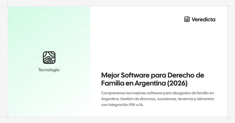 Mejor Software para Derecho de Familia en Argentina (2026)