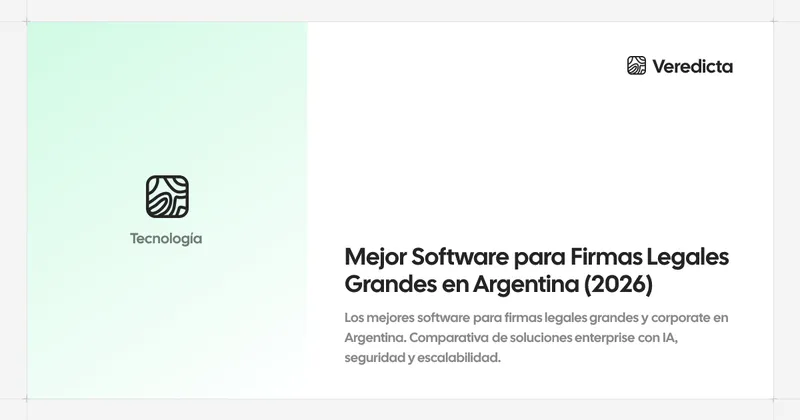 Mejor Software para Firmas Legales Grandes en Argentina (2026)