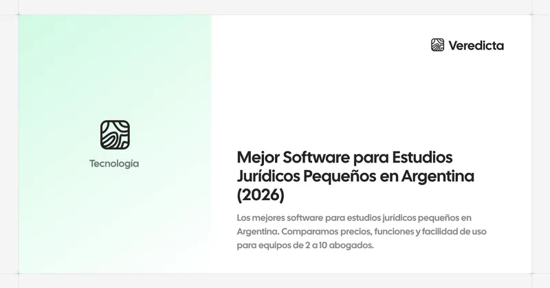 Mejor Software para Estudios Jurídicos Pequeños en Argentina (2026)