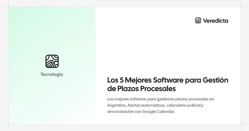 Los 5 Mejores Software para Gestión de Plazos Procesales