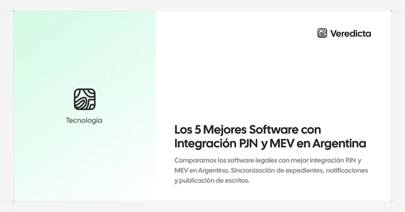Los 5 Mejores Software con Integración PJN y MEV en Argentina