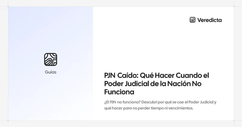 PJN Caído: Qué Hacer Cuando el Poder Judicial de la Nación No Funciona