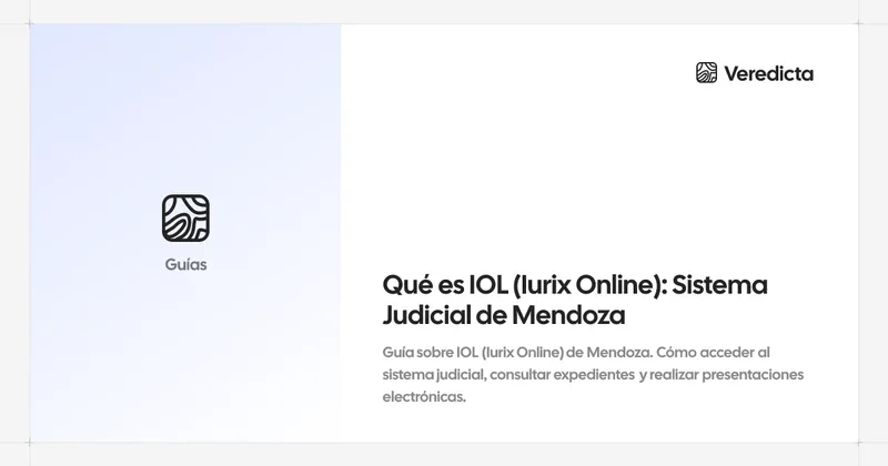 Qué es IOL (Iurix Online): Sistema Judicial de Mendoza
