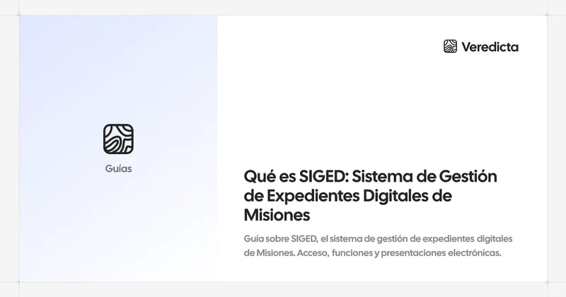 Qué es SIGED: Sistema de Gestión de Expedientes Digitales de Misiones