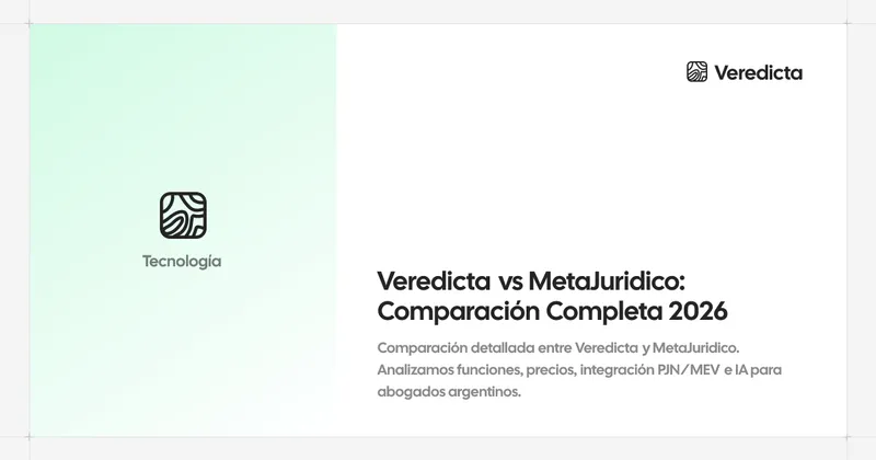 Veredicta vs MetaJuridico: Comparación Completa 2026